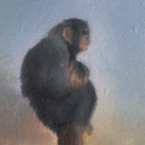 Detail from Monkey At Sunset by Mark Sheeky