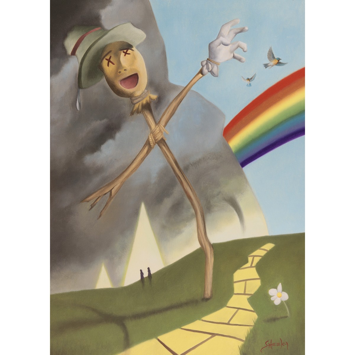 Hello Yellow Brick Road by Mark Sheeky