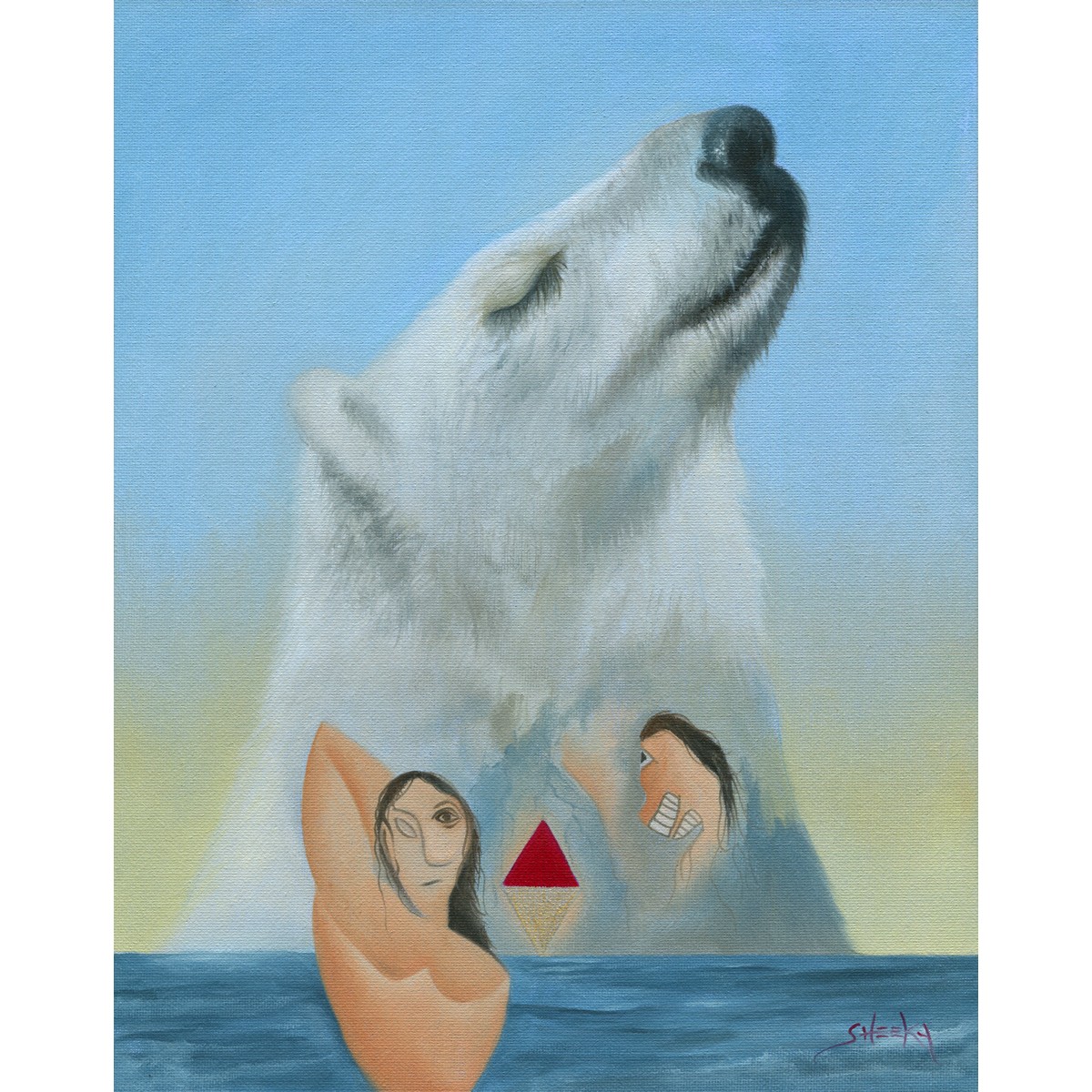 Cathedral Of The Polar Bear by Mark Sheeky