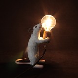 Detail from White Mouse Lamp by Mark Sheeky