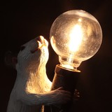 Detail from White Mouse Lamp by Mark Sheeky