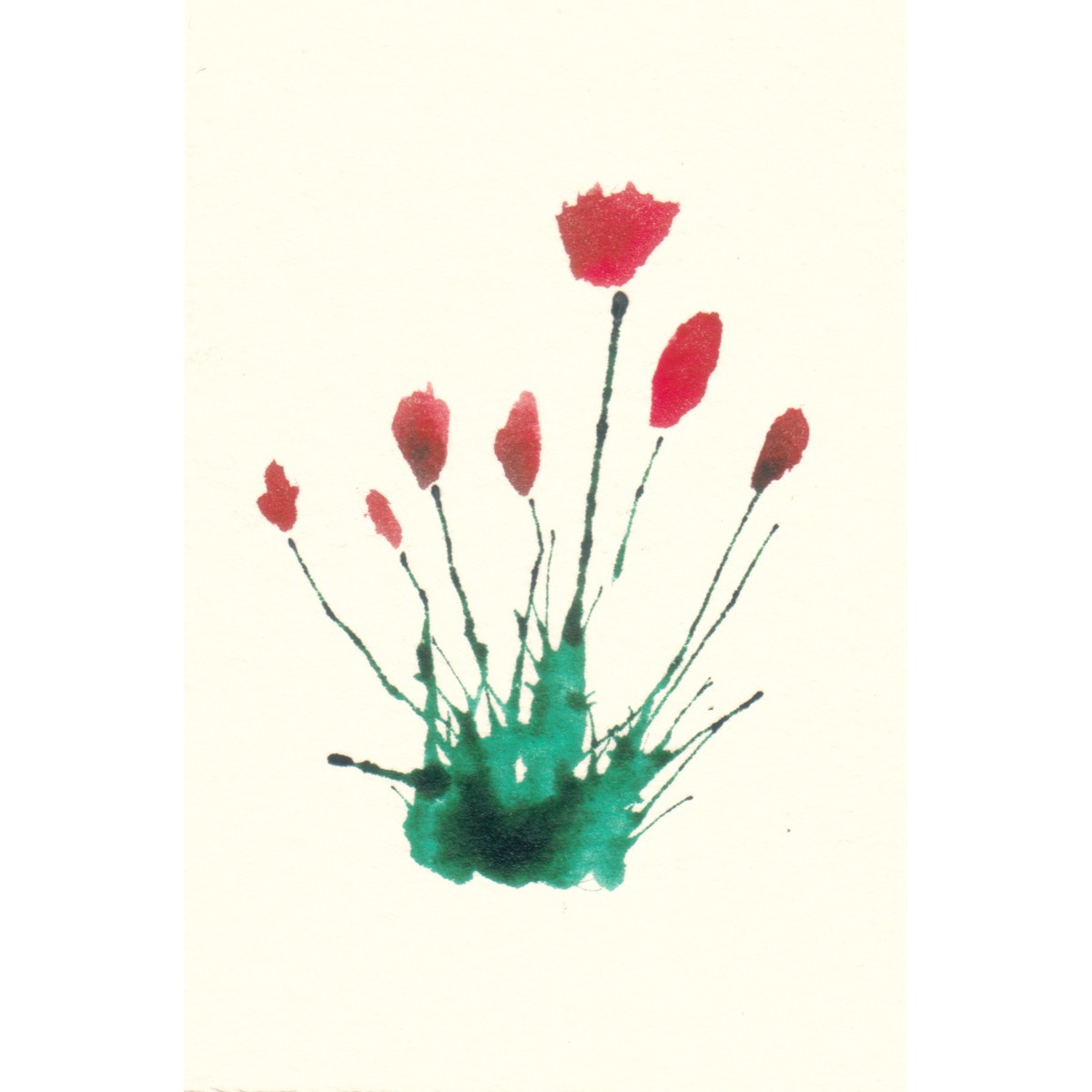 Ink Tulips by Mark Sheeky