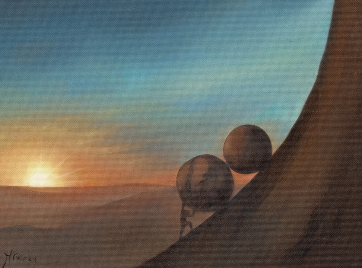 Two Boulders Who Love Each Other by Mark Sheeky