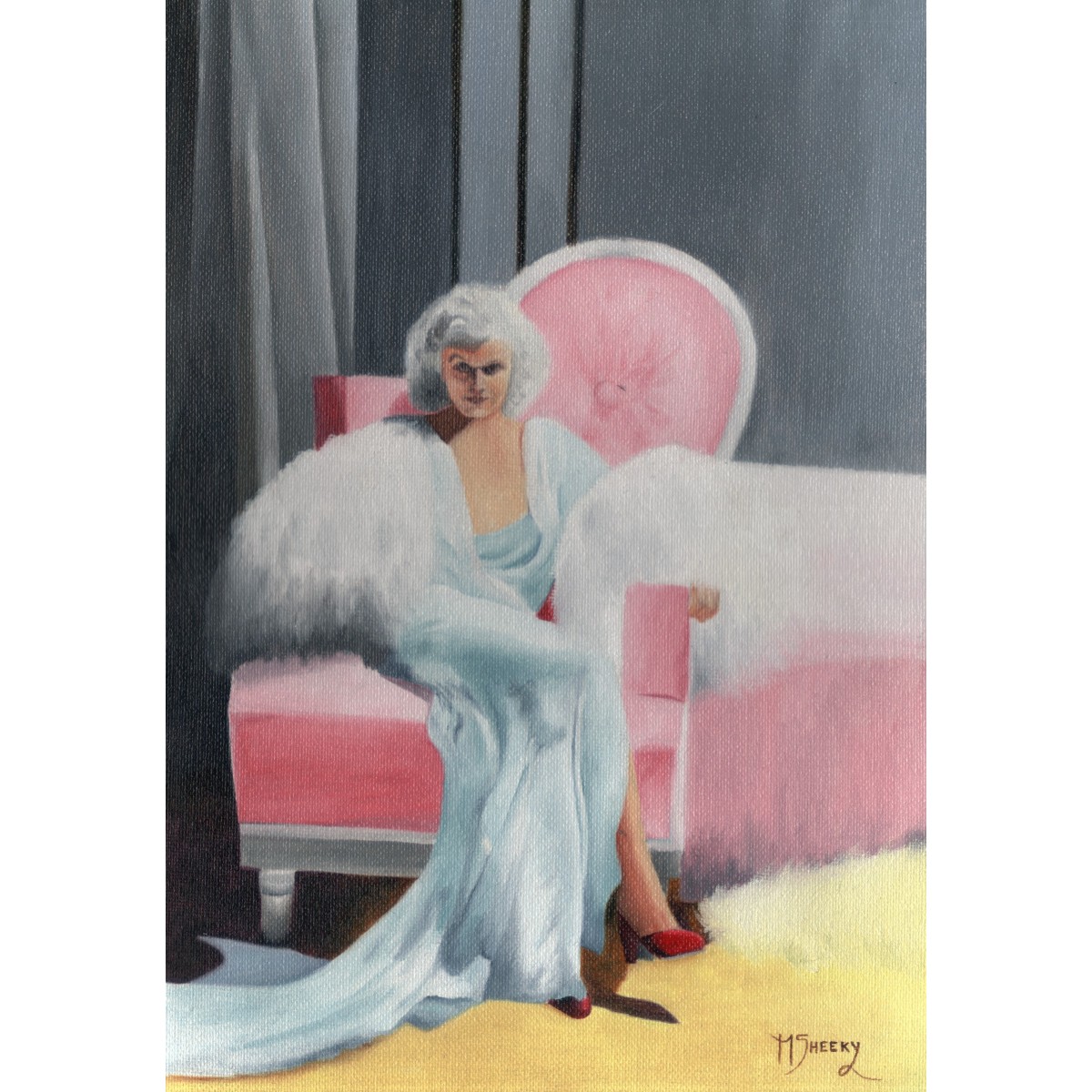 Portrait of Jean Harlow by Mark Sheeky