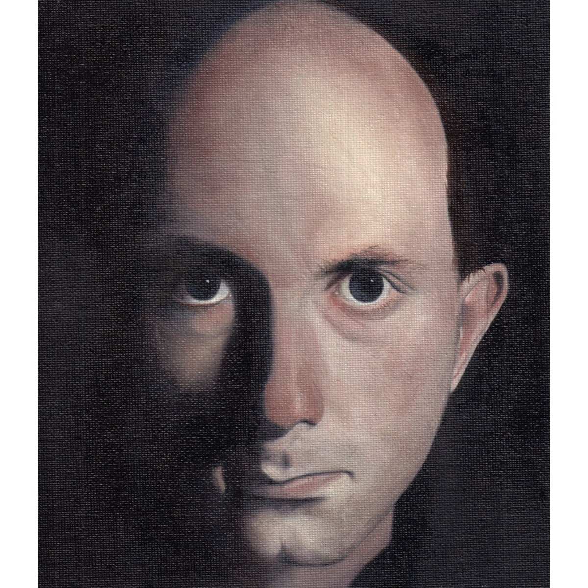 Chiaroscuro Self Portrait by Mark Sheeky