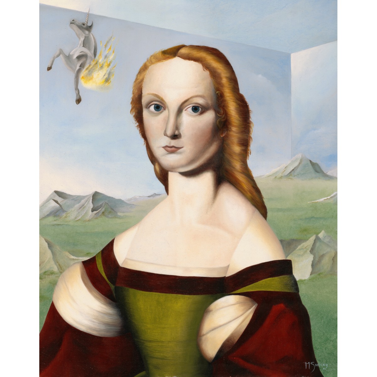 The Lady With The Unicorn by Mark Sheeky