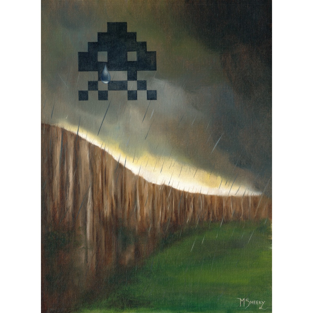 Crying Invader (This Doesn't Happen) by Mark Sheeky