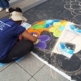 Detail from Chalk It Up by Mark Sheeky